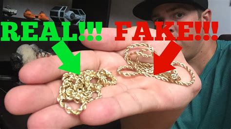 how to distinguish real gold